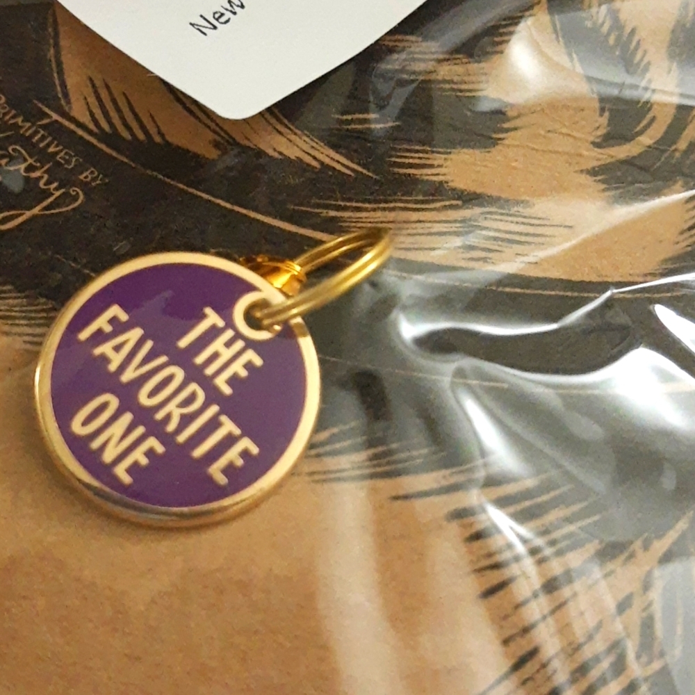 Dog/Cat Pet Collar Charm -The Favorite One, Metal Enamel SMALL .75" Diameter NIP - Picture 7 of 12